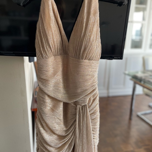 BCBG Metallic Gold Gown XS - Picture 13 of 13